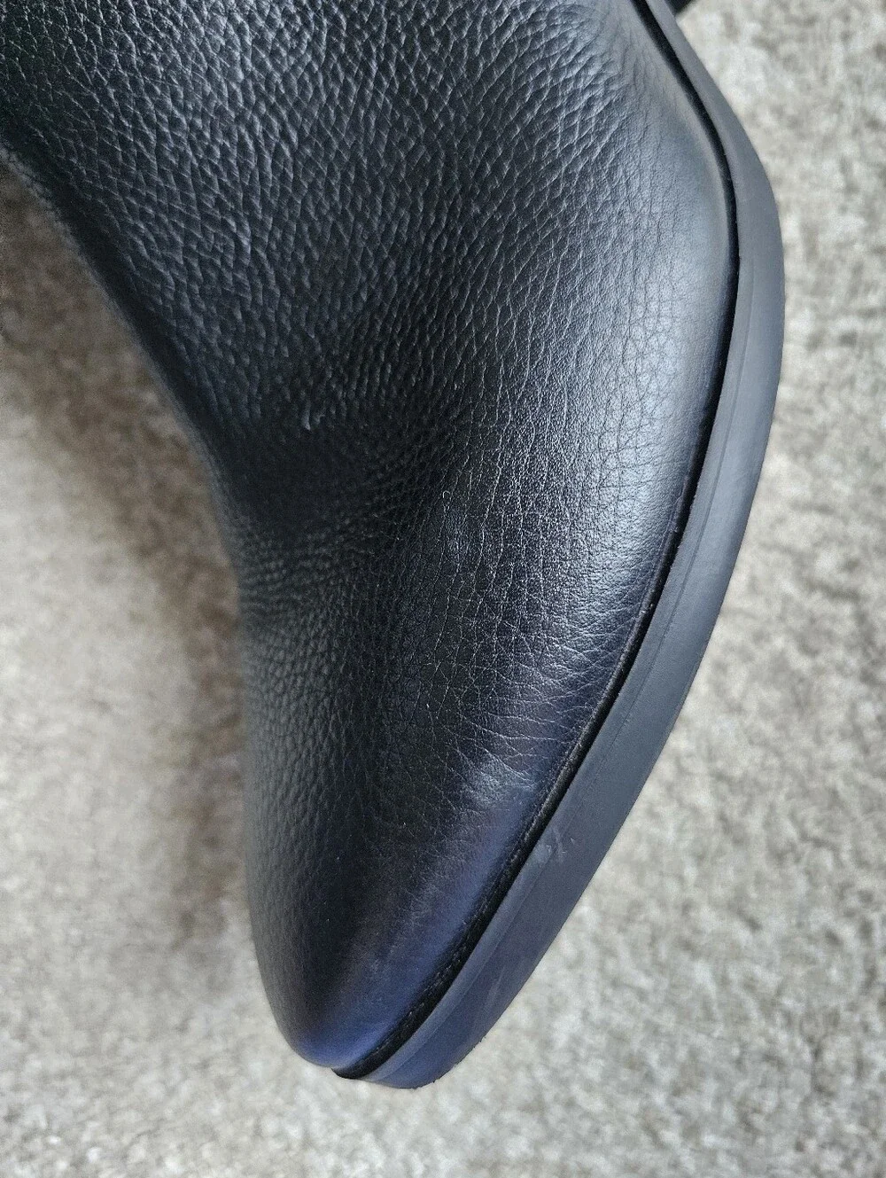 Vionic Cecily Black Leather Ankle Booties Zip Up Size 9.5